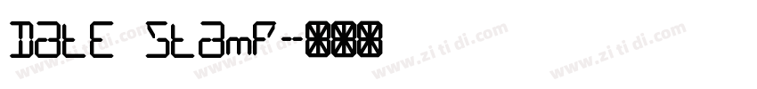 Date Stamp字体转换